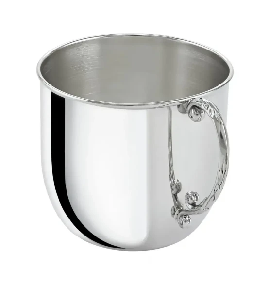 1266НБ05801 Набор детского серебра с кружкой «Мишутка» и погремушкой