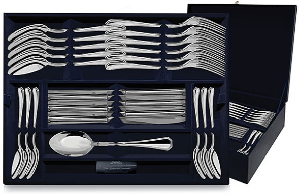 135НБ01801 Серебряный столовый набор «Элегант» 48 предметов