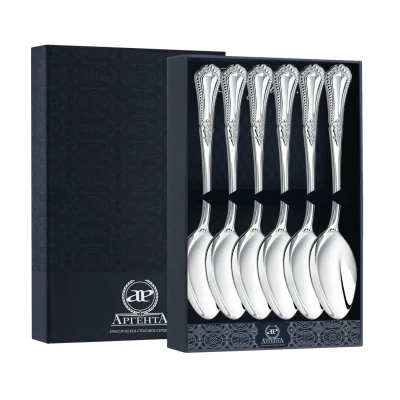 Серебряный десертный набор «Фаворит» на 6 персон (6 предметов)