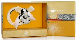 Серебряная погремушка «Утенок» на кольце