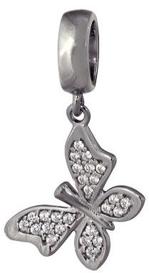 3207033622л Серебряный шарм-подвеска