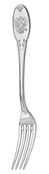 281НБ01801 Серебряный столовый набор "Единство" на 1 персону (2 предмета)