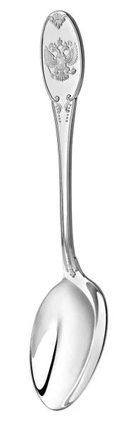 281НБ01801 Серебряный столовый набор "Единство" на 1 персону (2 предмета)