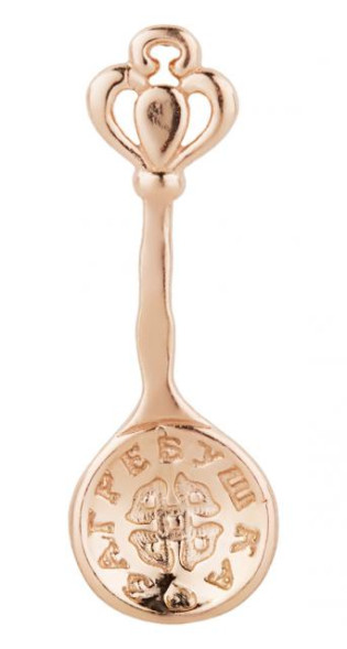 930764 Серебряная ложка-загребушка с золочением