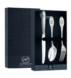 Серебряный столовый набор на 1 персону «Единство» (3 предмета)