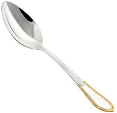 930369-1 Серебряная столовая ложка «Ампир» с золочением