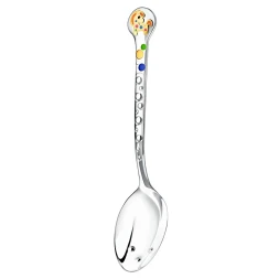 Серебряная детская ложка «Лошадка» с эмалью