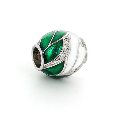 05-0234 Серебряный шарм-подвеска «Свежая трава»