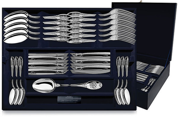 1281НБ01801 Серебряный столовый набор «Единство» 48 предметов