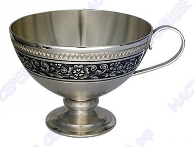 40080013А05 Серебряная чашка с чернением