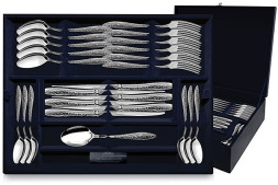 Серебряный десертный набор «Морозко» 48 предметов