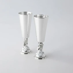 Набор серебряных рюмок «Рыбка» из 2 предметов