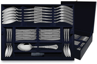 102НБ01801 Серебряный столовый набор «Фаворит» 48 предметов