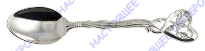 286ЛЖ03001 Серебряная чайная ложка «Весна»