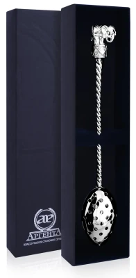 Серебряная ложка для заварки «Слоник»