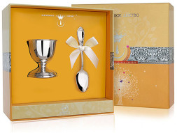 Детский серебряный набор для завтрака «Престиж»