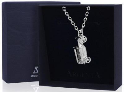 Серебряный брелок «Форд»