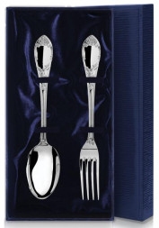 Серебряный столовый набор "Престиж" на 1 персону (2 предмета)
