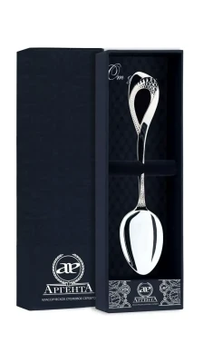 247ЛЖ03801 Серебряная чайная ложка «Мимоза»