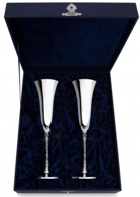 Серебряный набор фужеров «Виноградная лоза»