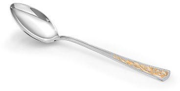 Серебряная столовая ложка «Стиль» с золочением