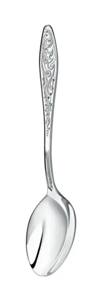 362НБ02801 Серебряный десертный набор "Морозко" на 6 персон (12 предметов)