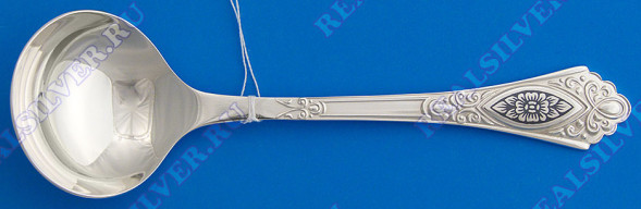 40010262А05 Серебряная ложка для варенья с чернением