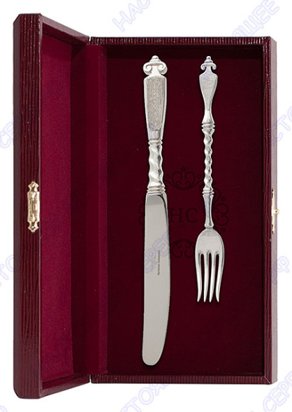 С20501 Серебряный столовый набор на 1 персону «Элит»