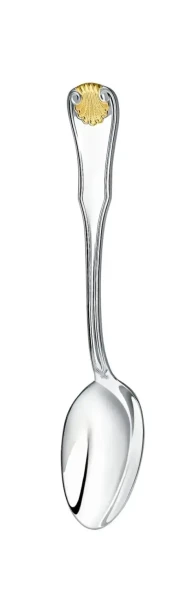 263ЛЖ03802 Серебряная чайная ложка «Визит» с золочением