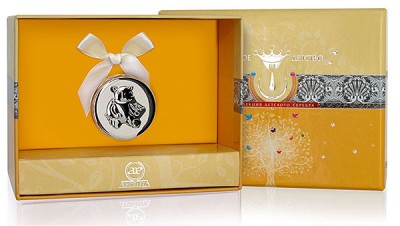 Серебряная шкатулка c «Мишкой»