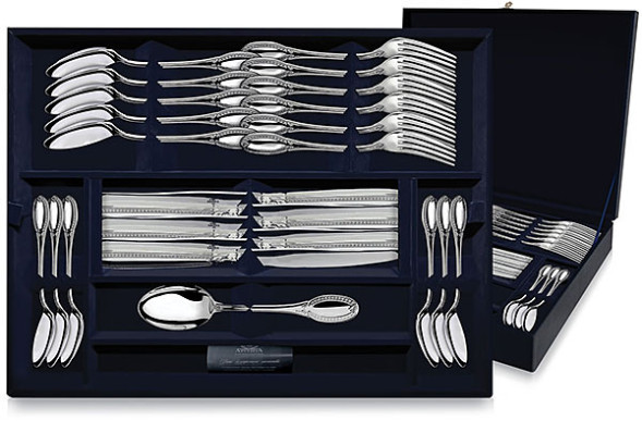 396НБ02801 Серебряный десертный набор «Император» 24 предмета