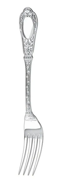 1589НБ02801 Серебряный десертный набор "Фамильный" на 6 персон (12 предметов)