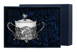 Сахарница «Глухариный край» с чернением