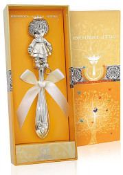 Серебряная погремушка «Кукла»