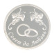3400029105 Серебряная монета «С днем свадьбы»