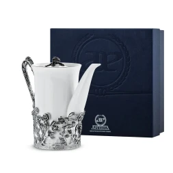 Кофейник «Роза» с чернением