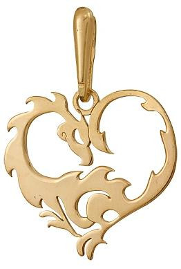 3402032140 Серебряная подвеска с золочением