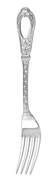 1586НБ02801 Серебряный десертный набор "Фамильный" на 1 персону (3 предмета)