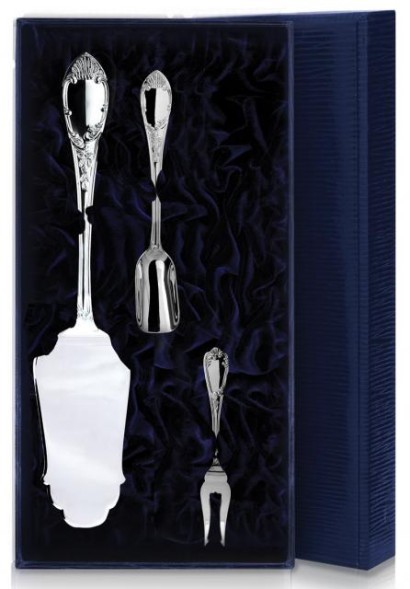 669НБ03801 Серебряный чайный набор "Престиж"