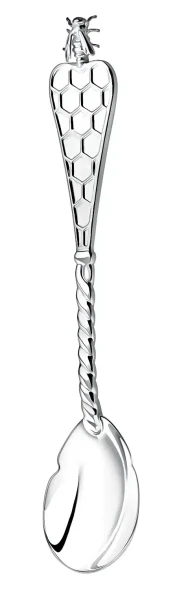 074ЛЖ03801 Серебряная чайная ложка «Пчелка»