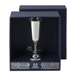 Серебряная рюмка «Виноград» с чернением