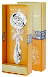 Серебряная погремушка «Ангел»