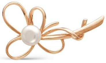 1337493 Серебряная брошь с золочением