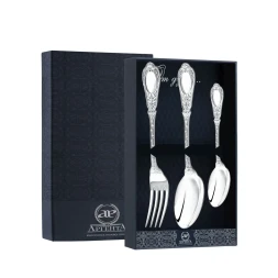 Серебряный столовый набор "Фамильный" на 1 персону (3 предмета)