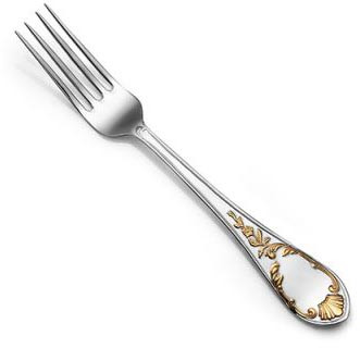 930519-1 Серебряная десертная вилка «Весна» с золочением