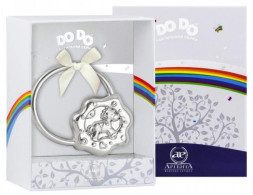 Серебряная погремушка «Лошадка на кольце»