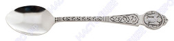 Серебряная детская ложка «Ангел Хранитель» с чернением