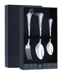 Серебряный десертный набор на 1 персону «Фаворит»