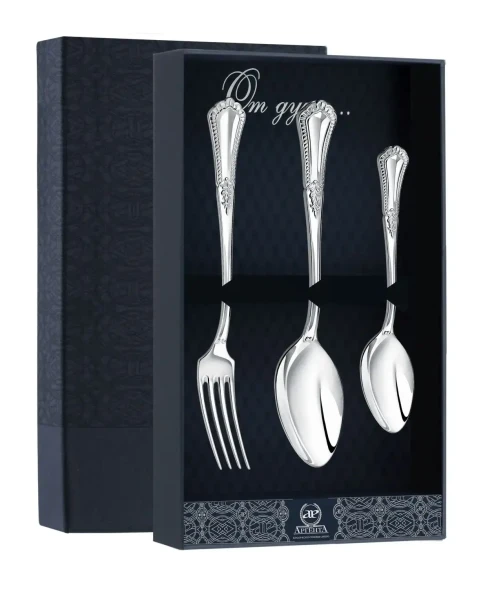 192НБ02801 Серебряный десертный набор на 1 персону «Фаворит»