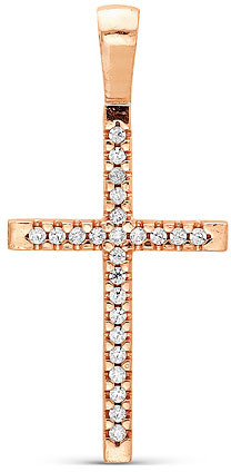 5387181 Подвеска «Крест» с золочением